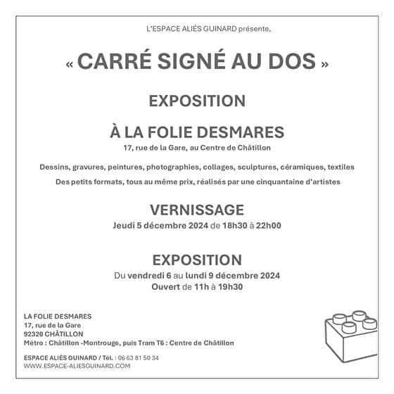 Carré signé au dos